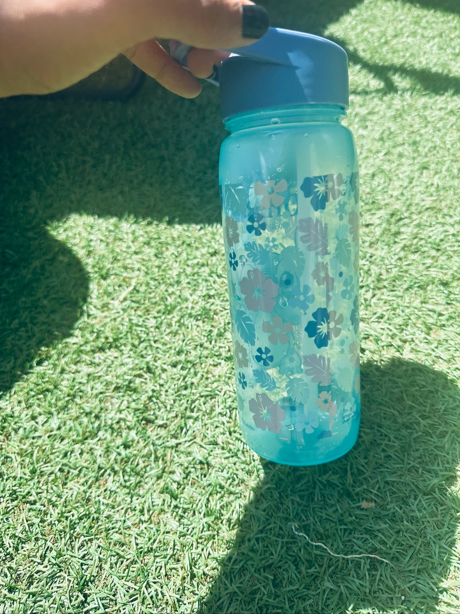 Botella de agua Stitch Disney “Ohana” con pajita – photo 3